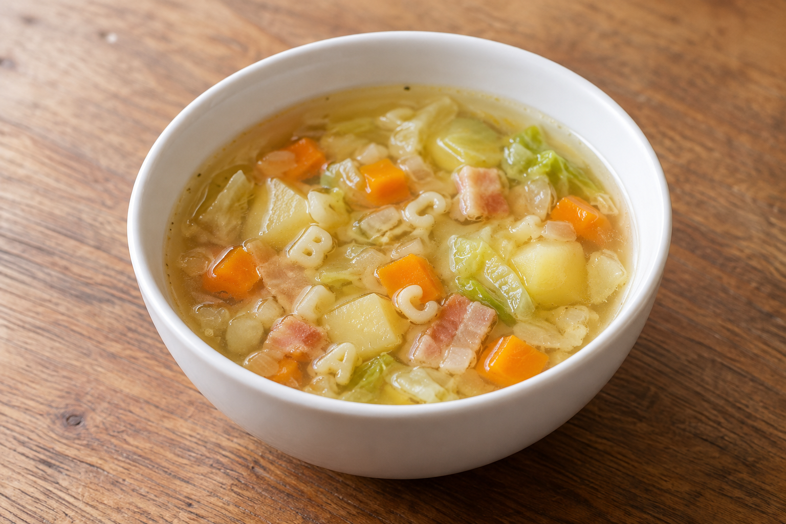 給食風ABCスープの生成した参考画像