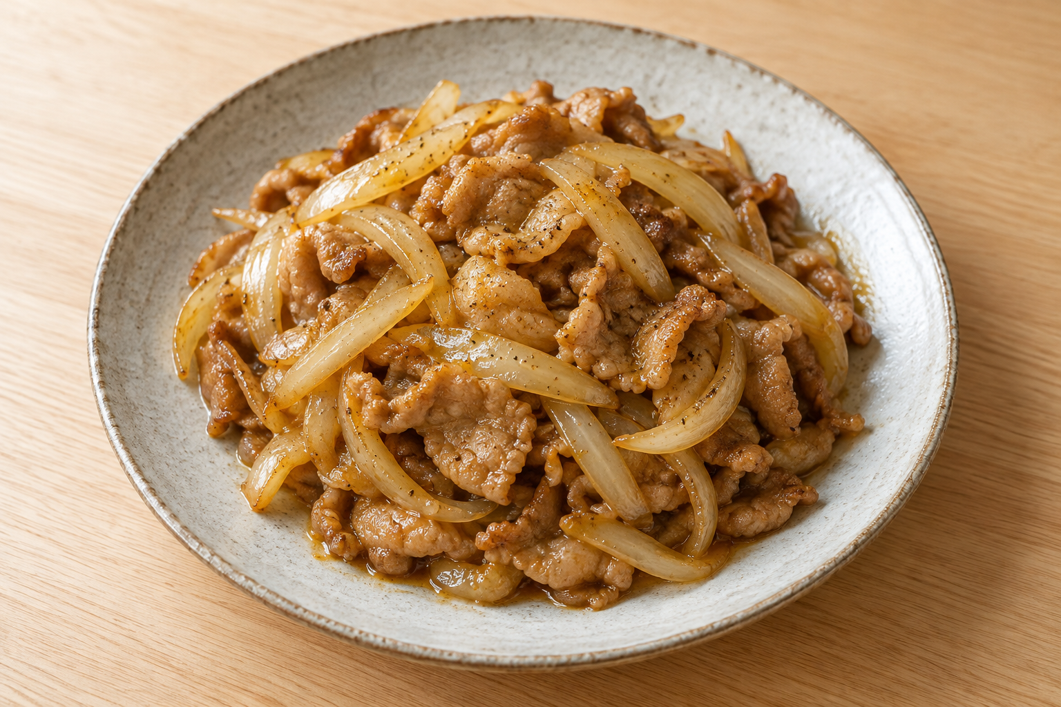 豚肉のカレーソテーの生成した参考画像