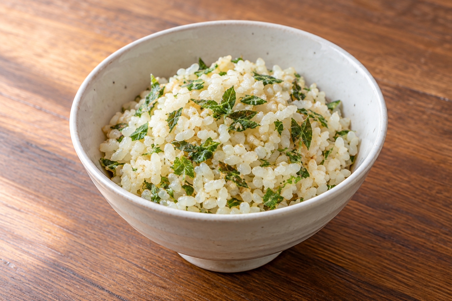 揚げ葉山椒の混ぜご飯の生成した参考画像