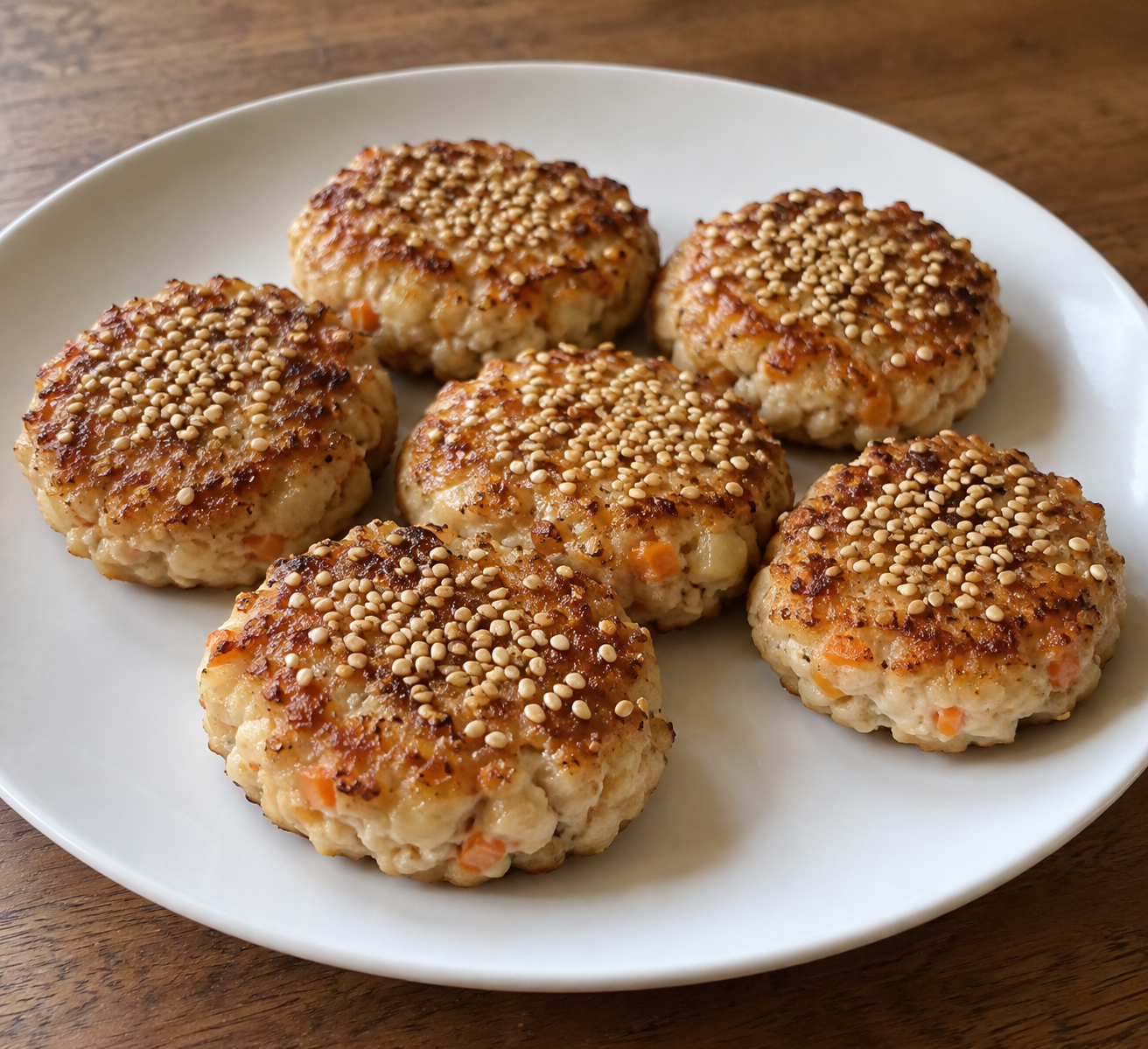 フライパンで焼く松風焼きの生成した参考画像