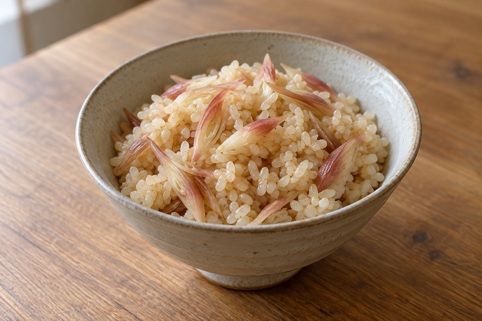 みょうが混ぜご飯の生成した参考画像