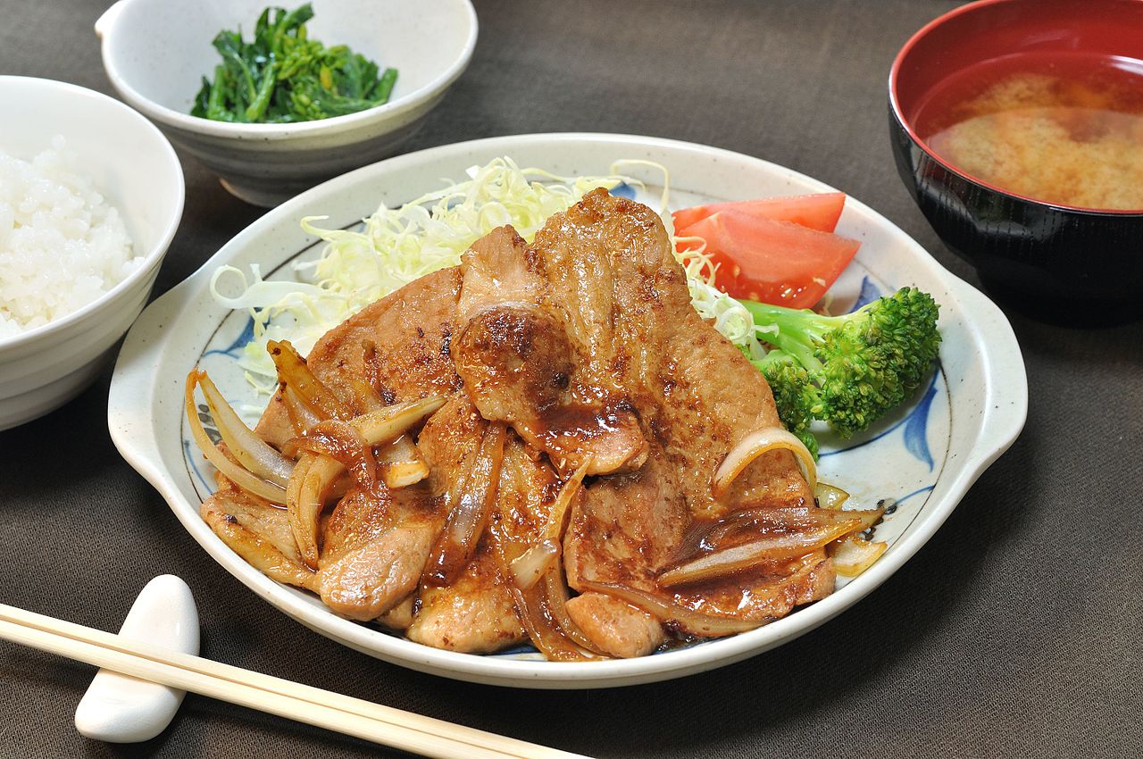 豚のしょうが焼きの参考写真