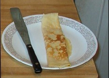 スウェーデンの薄焼きパンケーキの参考写真