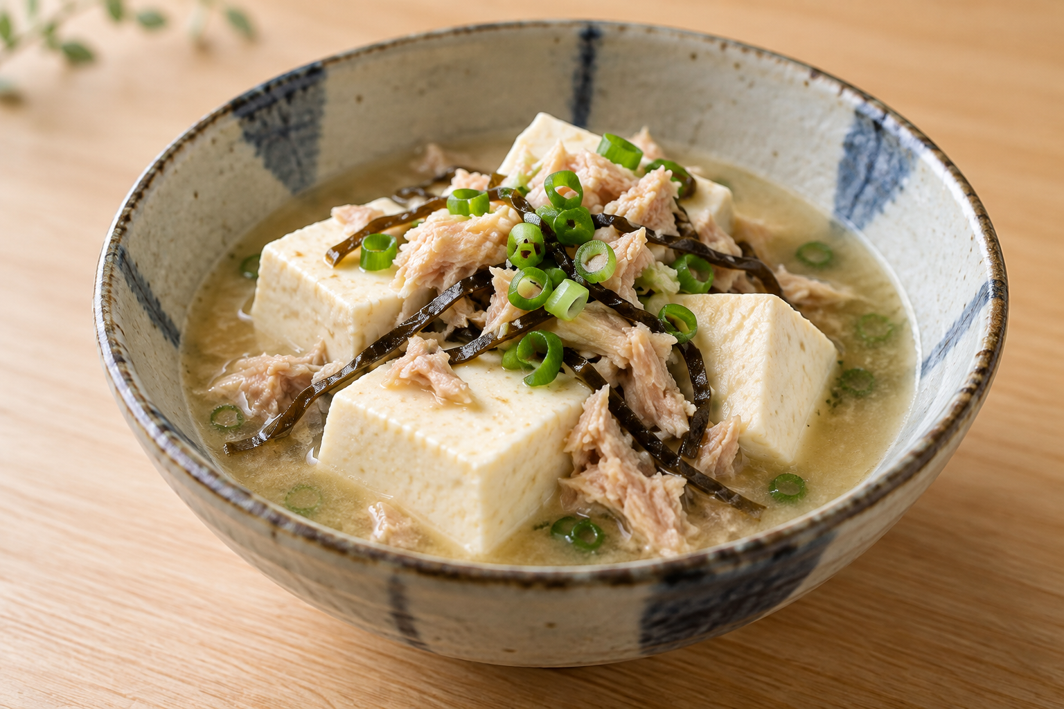 ツナと塩昆布の煮奴の生成した参考画像