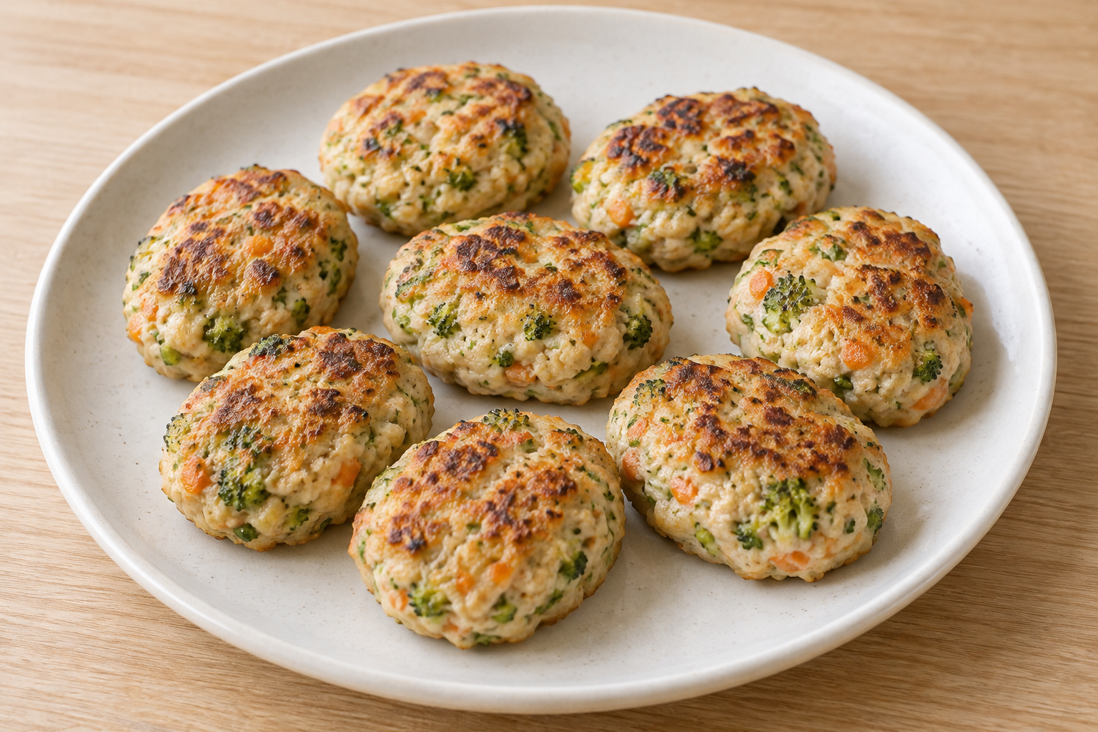 野菜とおからの焼きチキンナゲットの生成した参考画像